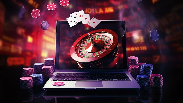 Antarmuka Game Demo di aplikasi nusaslots dengan chip virtual dan meja dealer langsung